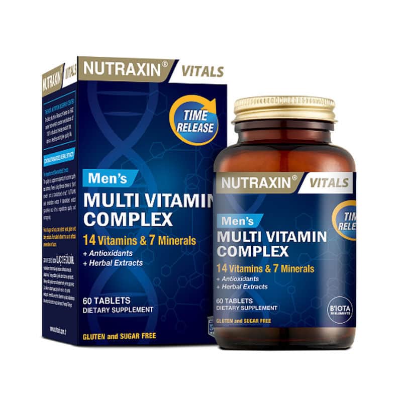 Nutraxin نيوتراكسين للرجال مجمع الفيتامينات المتعددة 60 قرصًا
