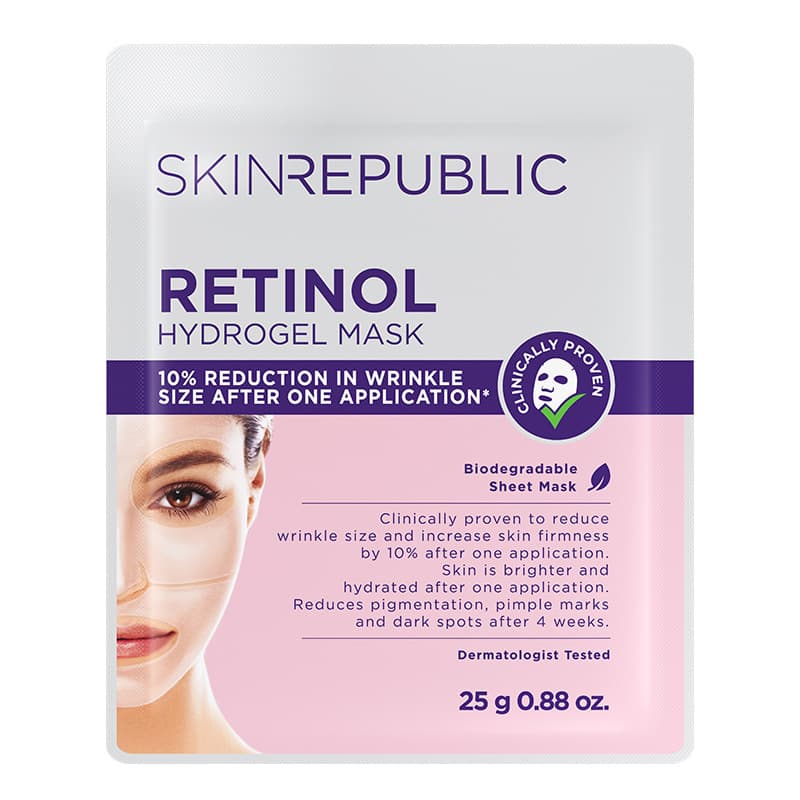Skin Republic قناع الوجه ريتينول هيدروجيل من سكين ريبابليك، 25 غرام