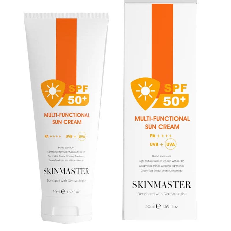Skinmaster كريم ترطيب متعدد الوظائف من سكين ماستر بعامل حماية من الشمس 50+، 50 مل