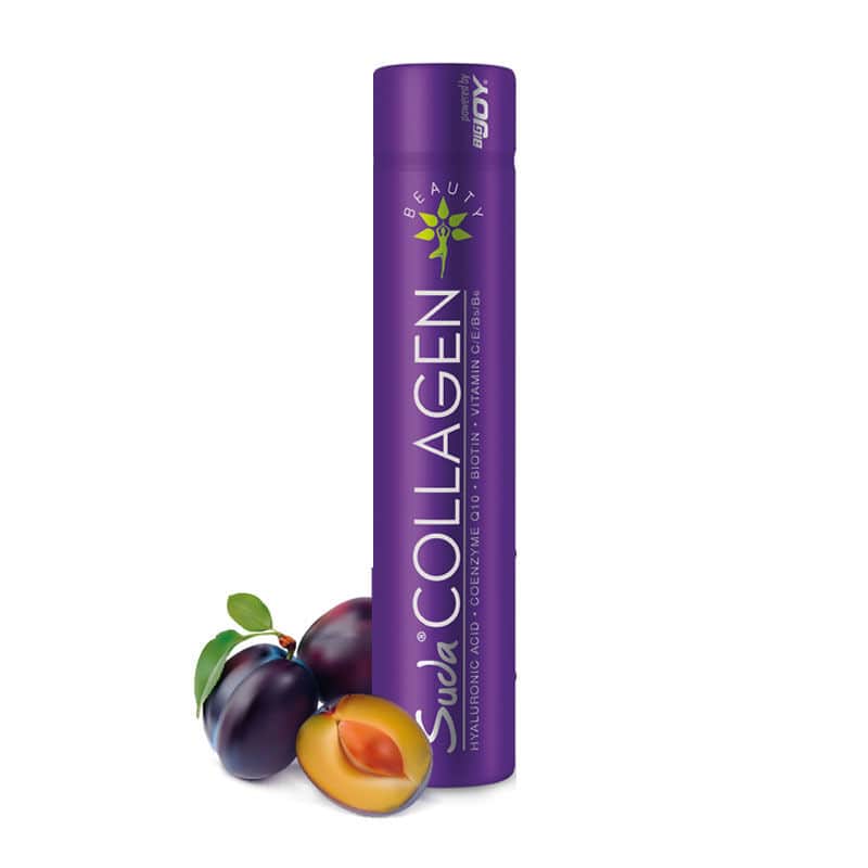 Suda Collagen سودا كولاجين، غذاء مكمل بنكهة البرقوق، 30 قرصًا × 40 مل
