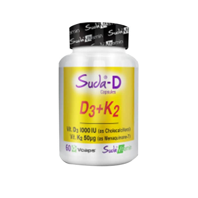 Suda Vitamin فيتامين سودا سيدا-د D3+k2 60 كبسولة من سودا فيتامين