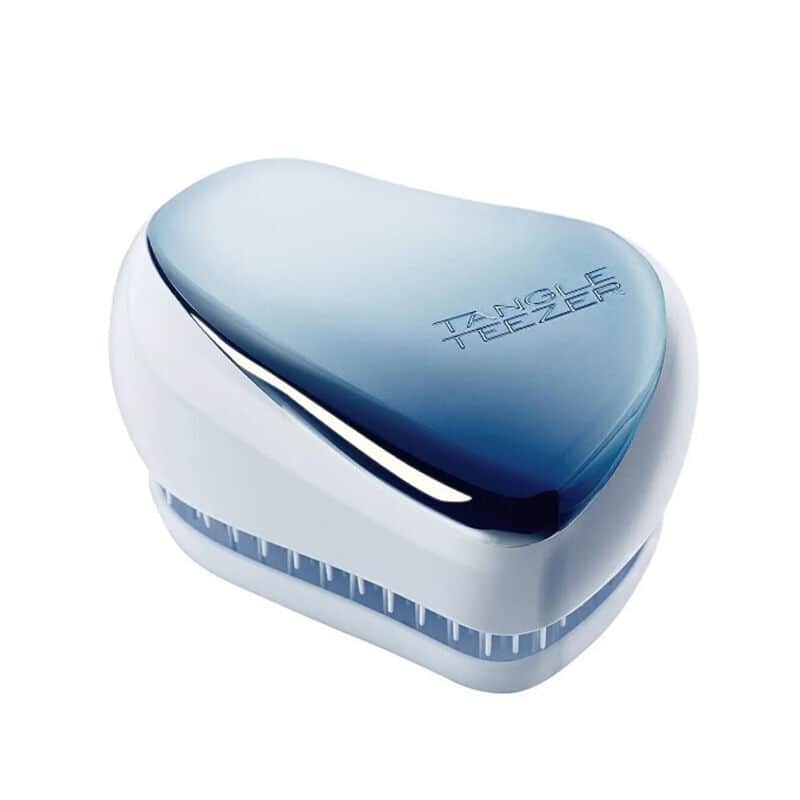 Tangle Teezer فرشاة شعر تانجل تيزر كومباكت ستايلر بلون أزرق فاتح وكروم