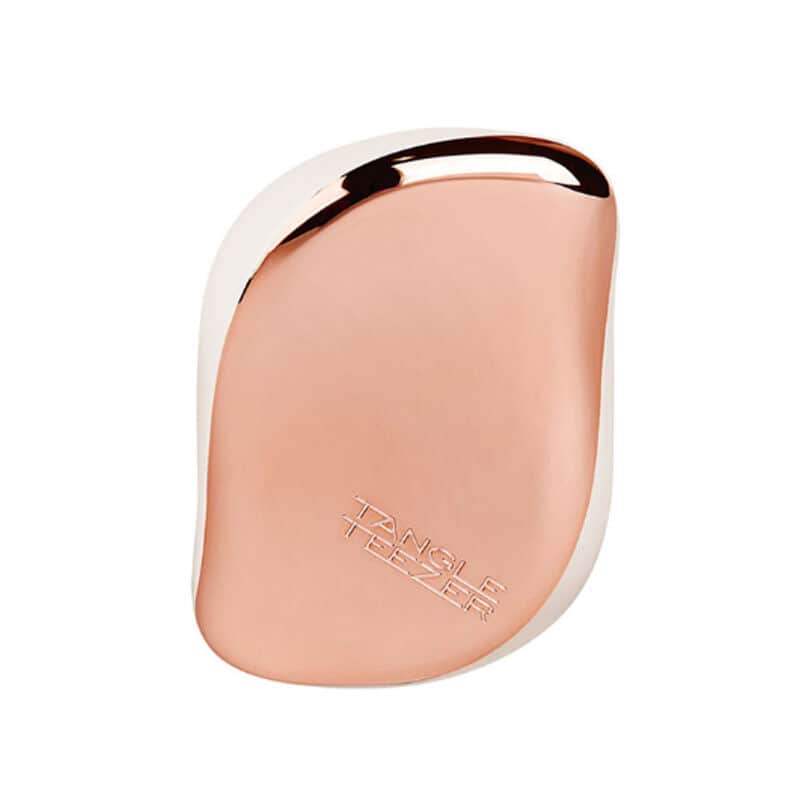 Tangle Teezer فرشاة شعر تانجل تيزر كومباكت ستايلر باللون الوردي المطفي والكروم