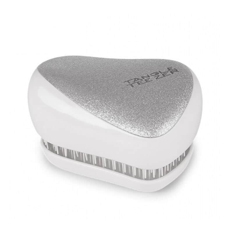Tangle Teezer فرشاة شعر تانجل تيزر كومباكت ستايلر فضية لامعة