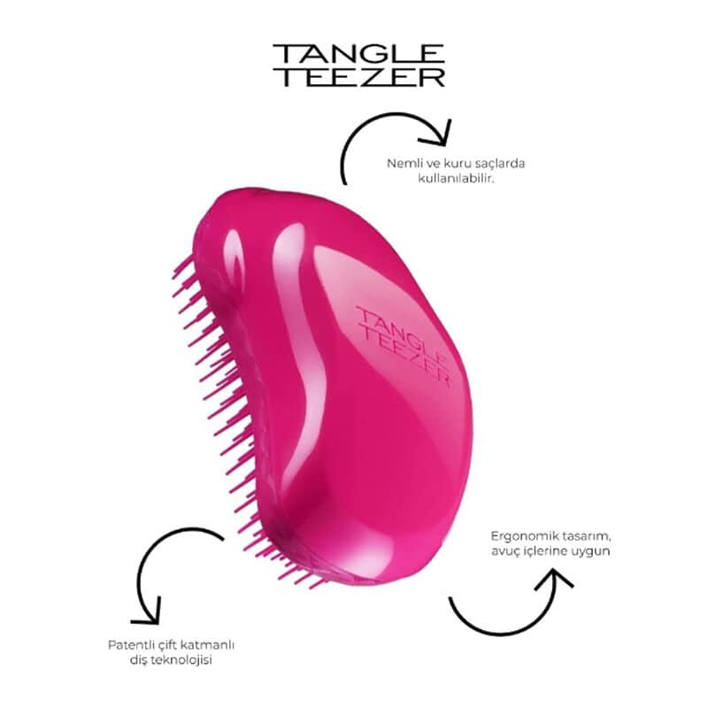 Tangle Teezer فرشاة شعر تانجل تيزر فاين فراجيل بيري برايت