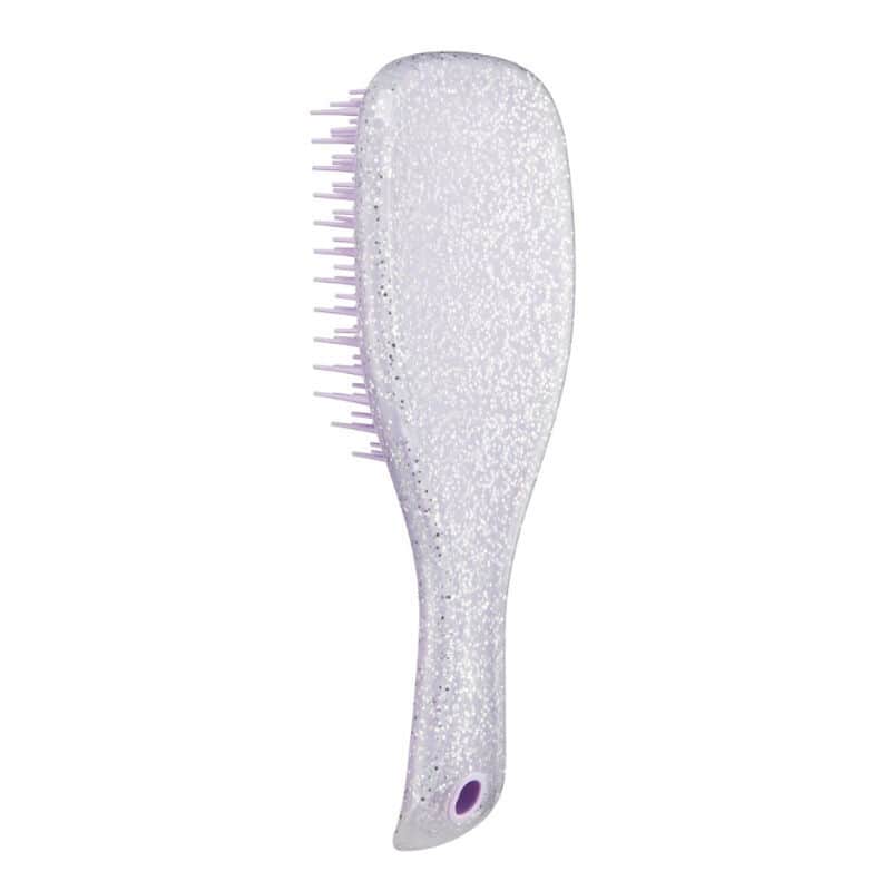 Tangle Teezer فرشاة شعر صغيرة لفك تشابك الشعر الرطب من تانجل تيزر فضية لامعة، بنفسجية