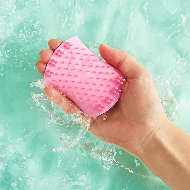 Tangle Teezer Scalp Exfoliator Massager Hairbrush - Pretty Pink