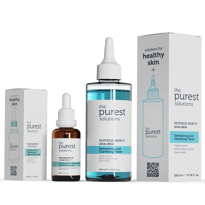 The Purest Solutions مجموعة الحلول الأكثر نقاءً للعناية بالبشرة غير المنتظمة
