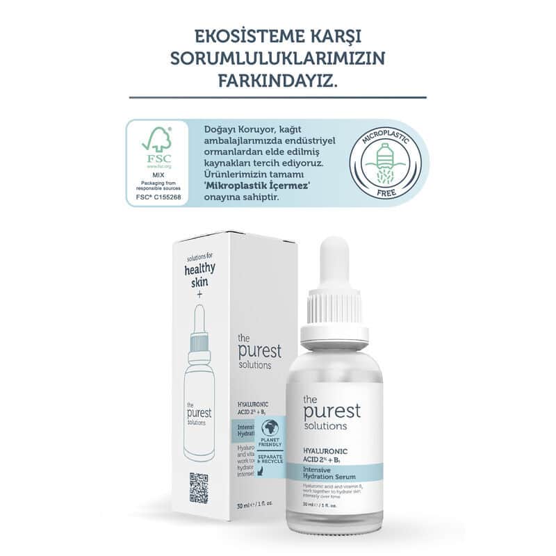The Purest Solutions Hyaluronic Acid 2% + B5 intensive Hydration Serum 30 ml