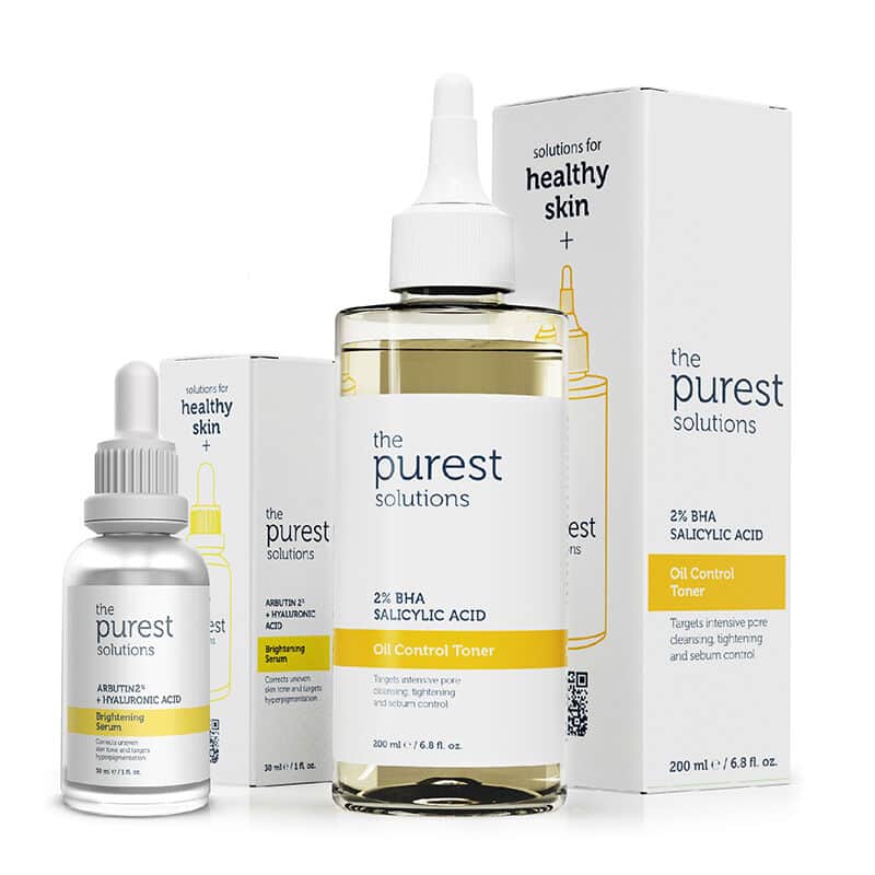 The Purest Solutions مجموعة العناية بالبشرة المضادة للبقع والرؤوس السوداء من ذا أنقى الحلول