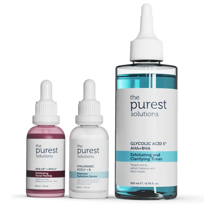 The Purest Solutions مجموعة العناية المرطبة لمكافحة الرؤوس السوداء وشد المسام من ذا بيورست سوليوشنز