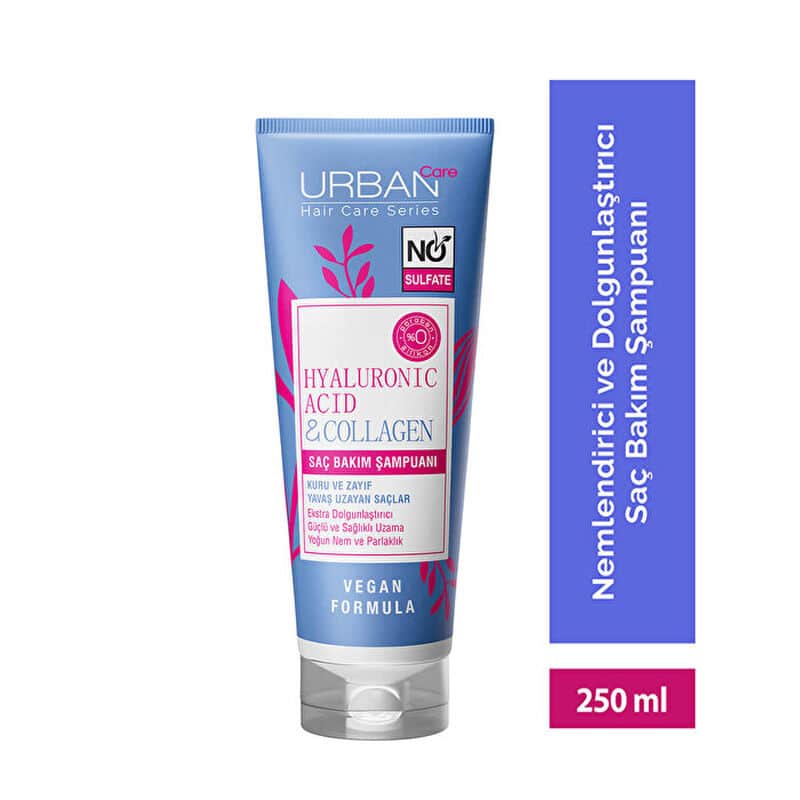 Urban Care شامبو العناية بالشعر بحمض الهيالورونيك والكولاجين من أوربان كير 250 مل