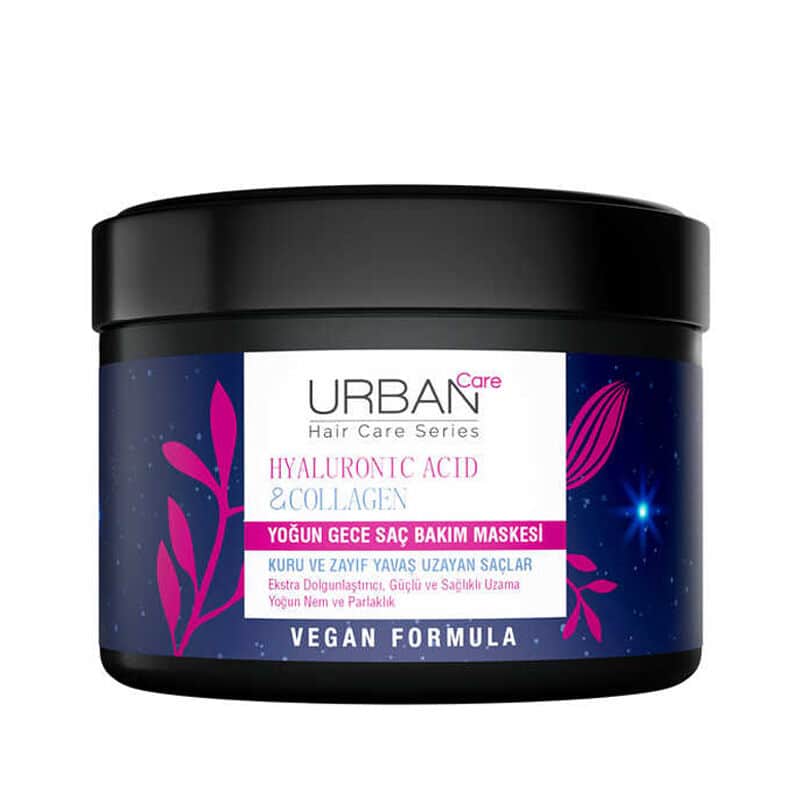 Urban Care Hyaluronic Acid - Collagen Intensive Night Hair Care Mask 230 ml