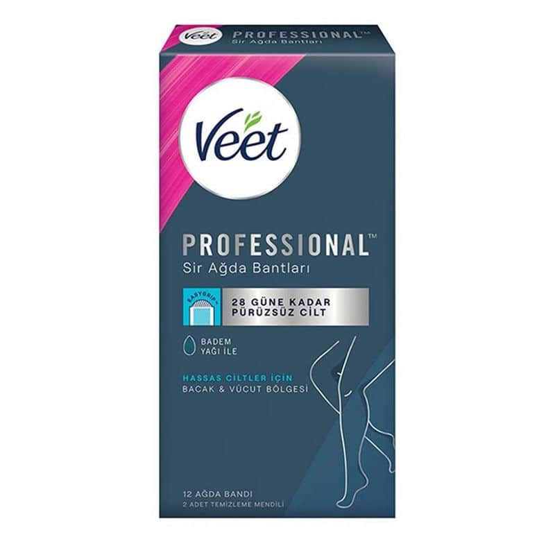 Veet شرائح شمع فيت إيزي ستريب جاهزة للاستخدام، 12 قطعة