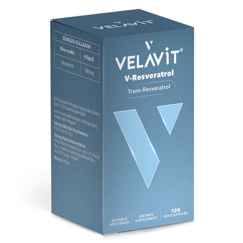 Velavit مكمل غذائي فيلافيت في-ريسفيراترول، 120 كبسولة