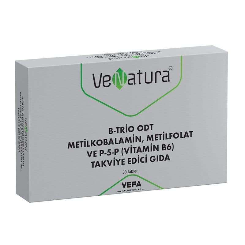 مكمل غذائي بتركيبة ميثيلكوبالامين وميثيلفولات وP-5-P 30 قرص من في ناتورا VeNatura
