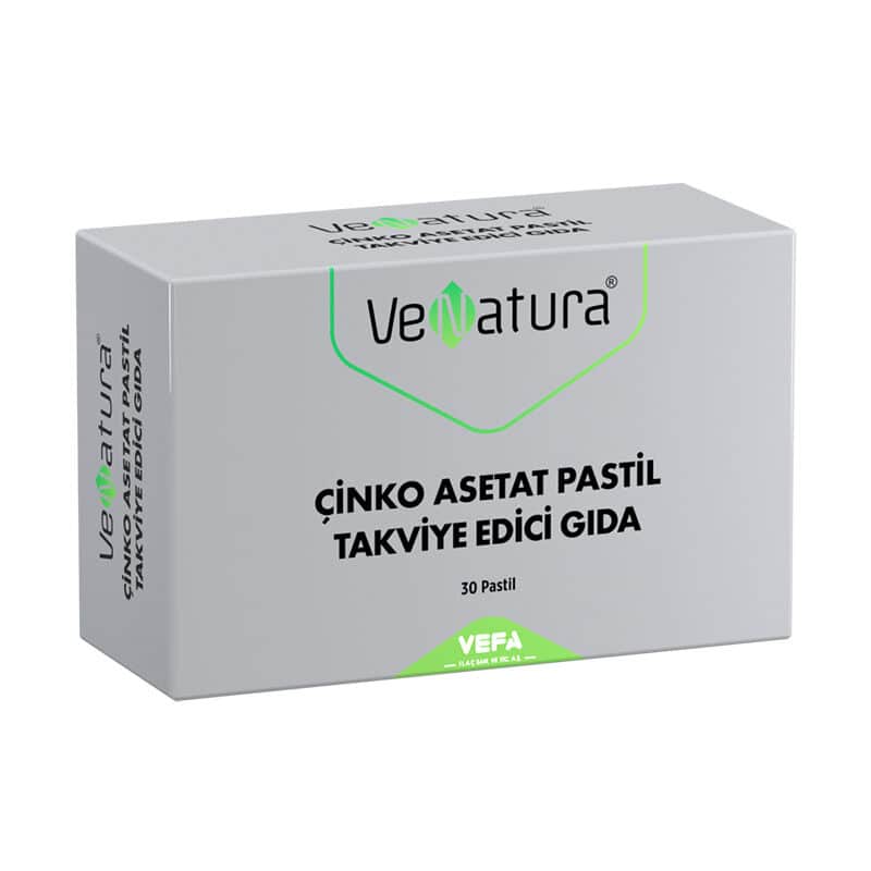 VeNatura أقراص فيناتورا أسيتات الزنك، مكمل غذائي، 30 قرصًا
