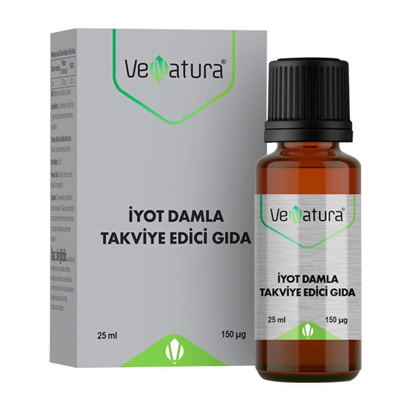 VeNatura قطرات اليود من فيناتورا، غذاء مكمل، 25 مل