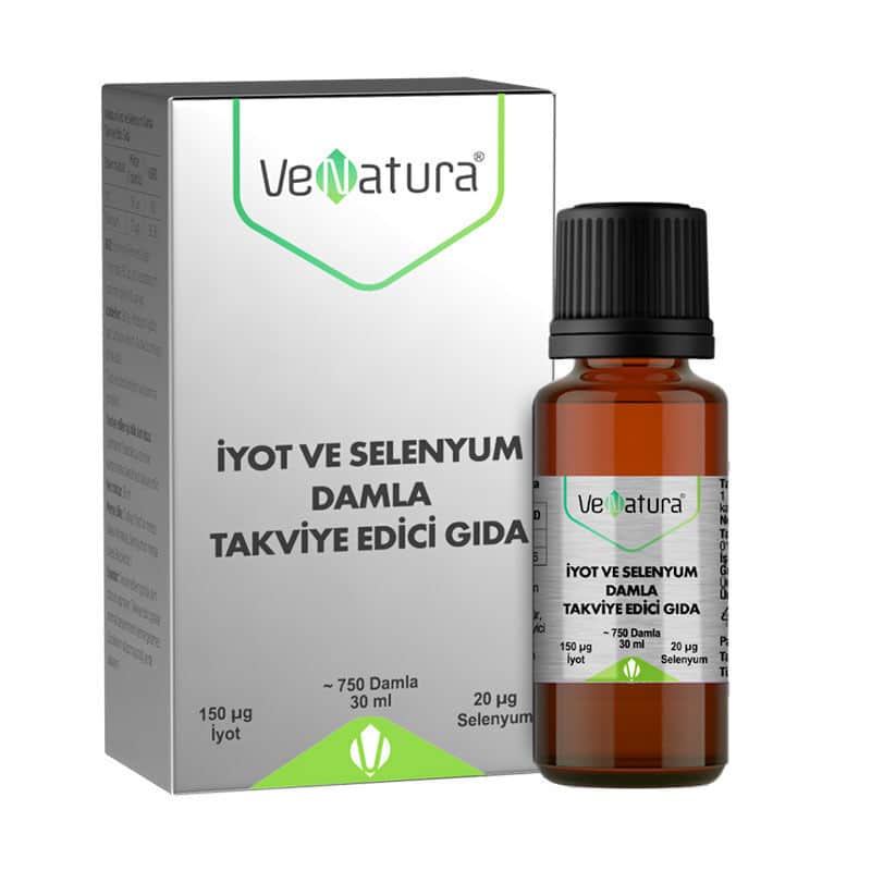VeNatura قطرات اليود والسيلينيوم من فيناتورا، غذاء مكمل غذائي، 30 مل