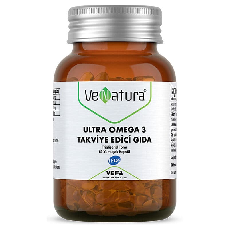 VeNatura مكمل غذائي فيناتورا ألترا أوميجا 3، 60 كبسولة