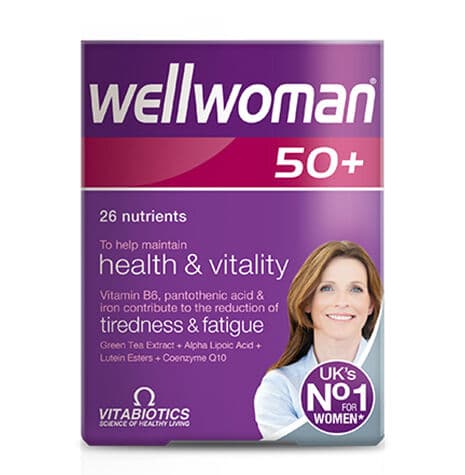 Vitabiotics مكمل غذائي ويل وومن للنساء فوق سن الخمسين من فيتابيوتكس، 30 قرصًا