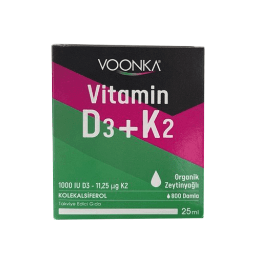 Voonka مكمل غذائي فونكا فيتامين د3+ك2 25 مل