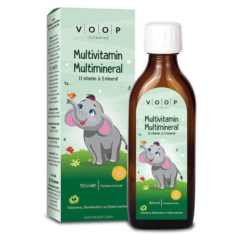 Voop مكمل غذائي متعدد الفيتامينات من فووب يحتوي على معادن متعددة 150 مل