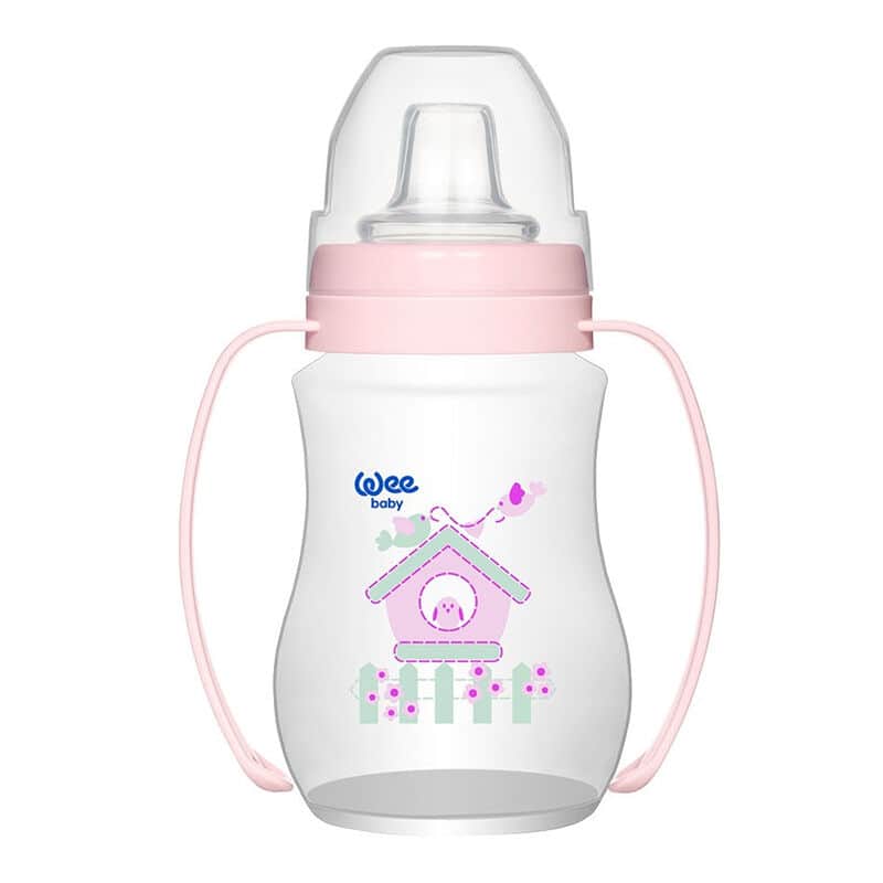 Wee Baby كوب وي بيبي المقاوم للانسكاب والمقاوم للمغص، سعة 250 مل، للأطفال من عمر 6 أشهر فما فوق