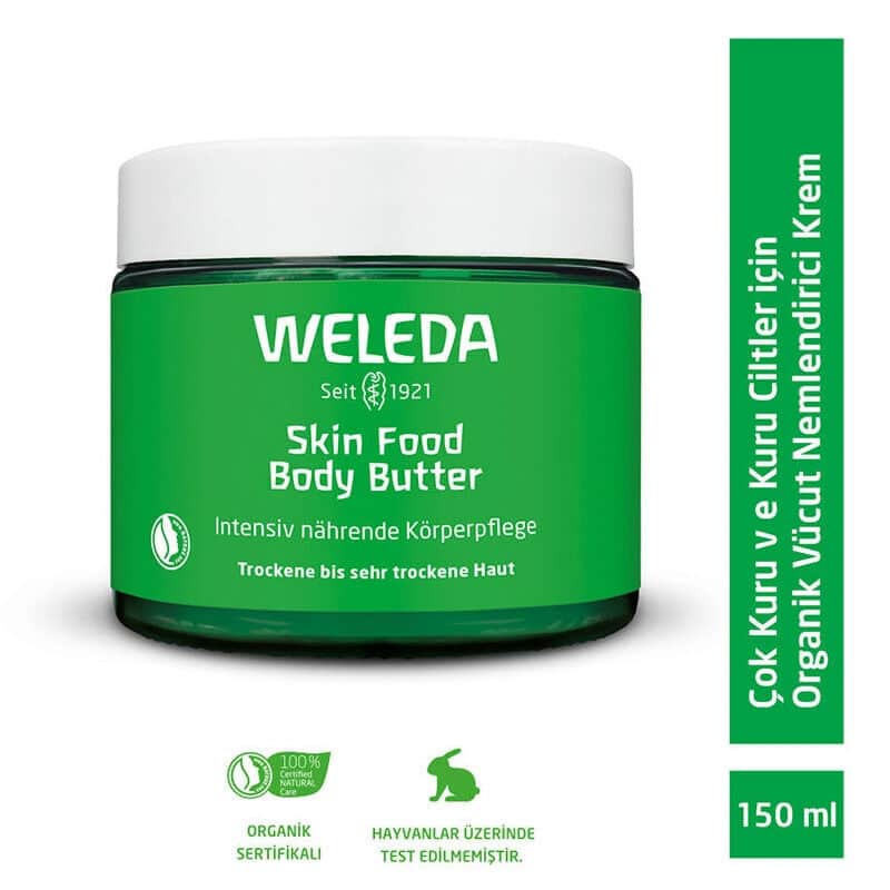 Weleda كريم العناية بالجسم العضوي من ويليدا سكين فود، 150 مل