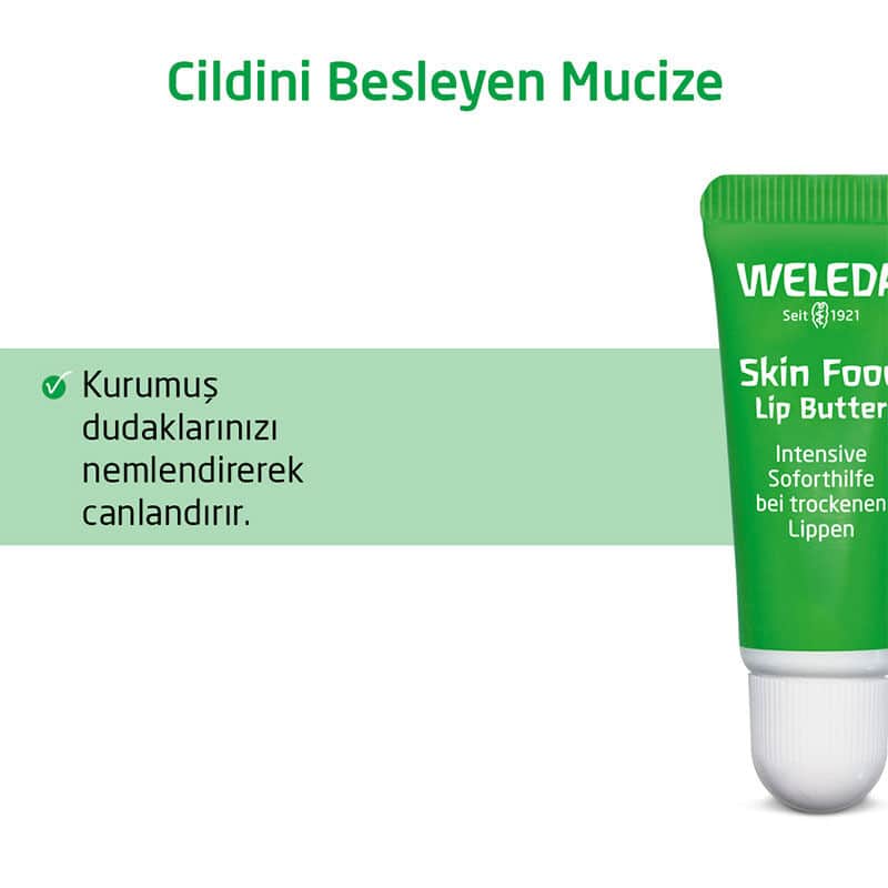Weleda مرطب شفاه عضوي مغذي من ويليدا سكين فود، 8 مل