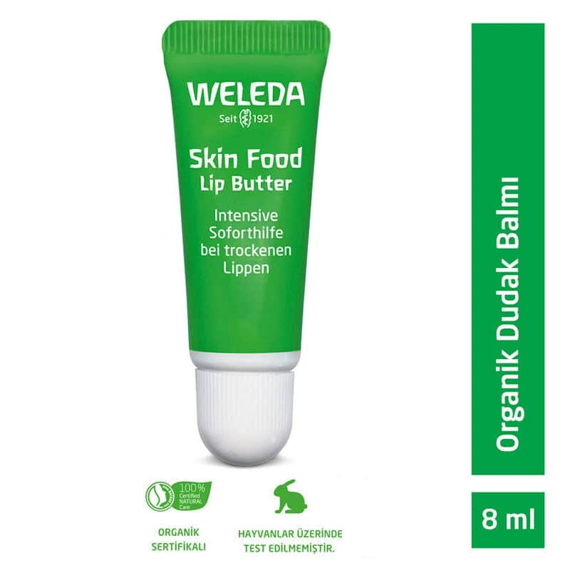 Weleda مرطب شفاه عضوي مغذي من ويليدا سكين فود، 8 مل