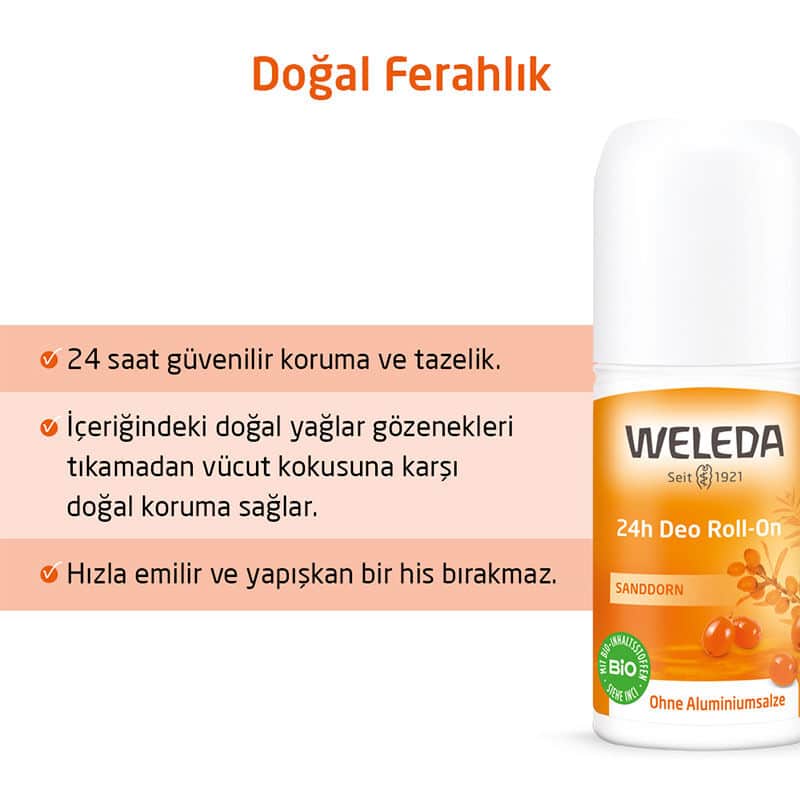 Weleda مزيل عرق طبيعي من ويليدا بخلاصة نبق البحر ٥٠ مل
