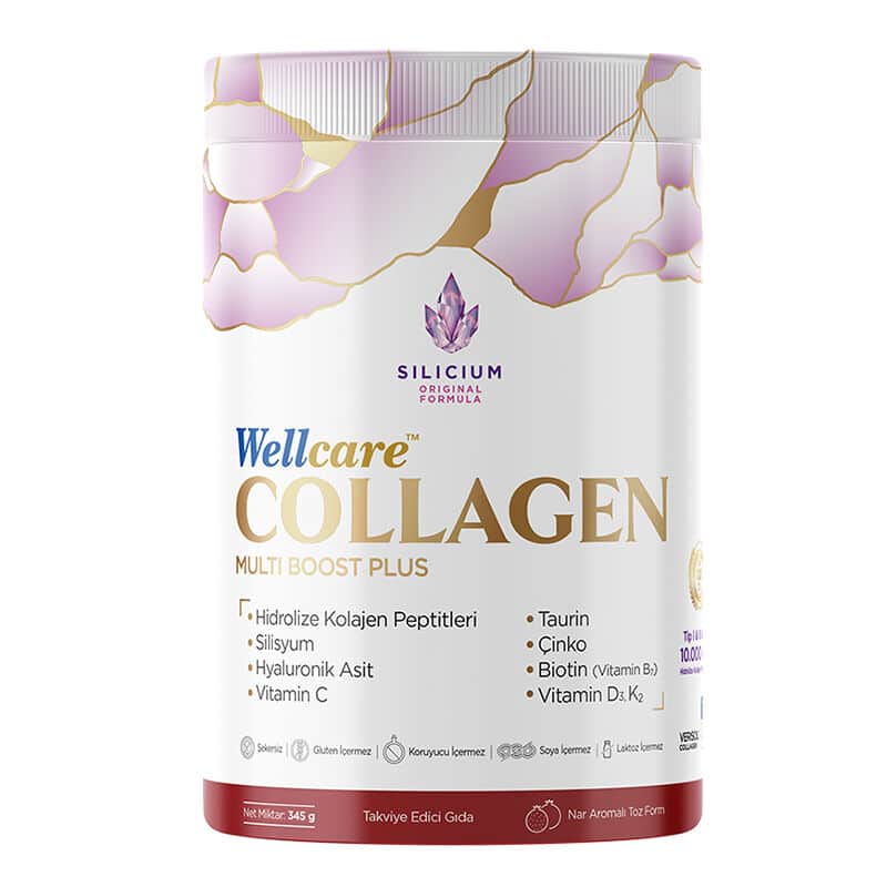 Wellcare ويلكير كولاجين ملتي بوست بلس النوع الأول والثاني والثالث 10.000 ملجم 345 جرام