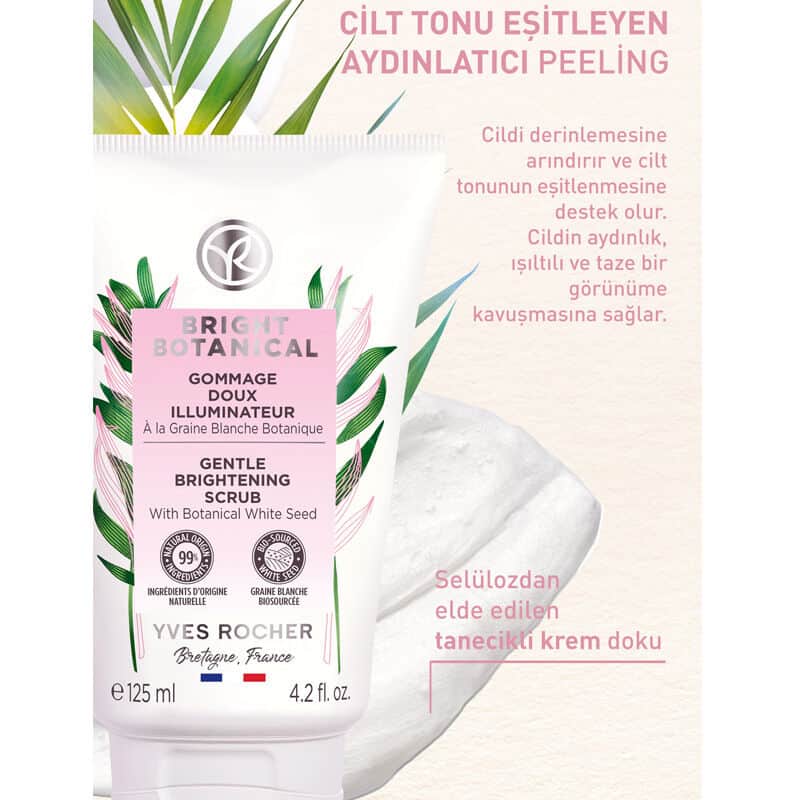Yves Rocher مقشر تفتيح البشرة برايت بوتانيكال مضاد للبقع من إيف روشيه، 125 مل