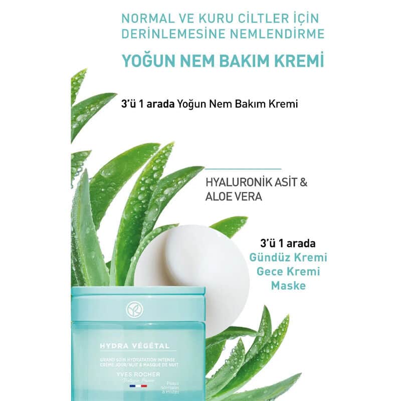 Yves Rocher Intensive Moisture Care Cream For Normal And Dry Skin 75 ml