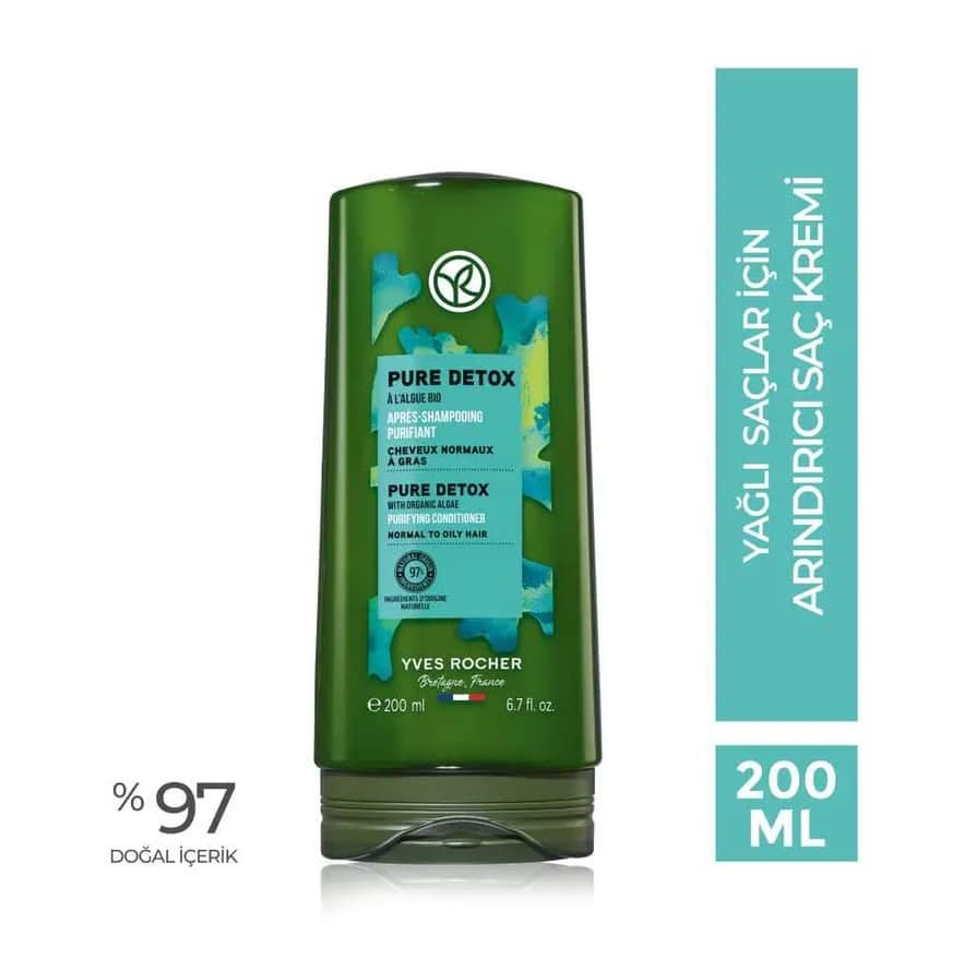 Yves Rocher بلسم إيف روشيه بيور ديتوكس المنقي للشعر الدهني 200 مل
