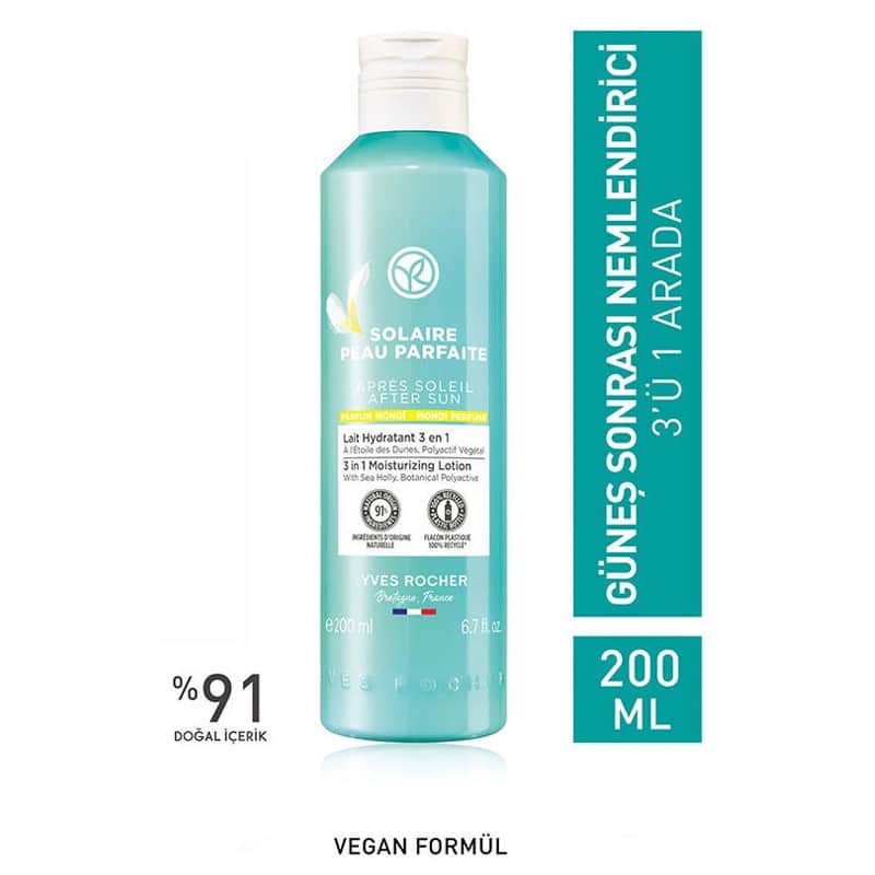 Yves Rocher إيف روشيه سولير بيو بارفيت 3 في 1 حليب مرطب بعد الشمس 200 مل