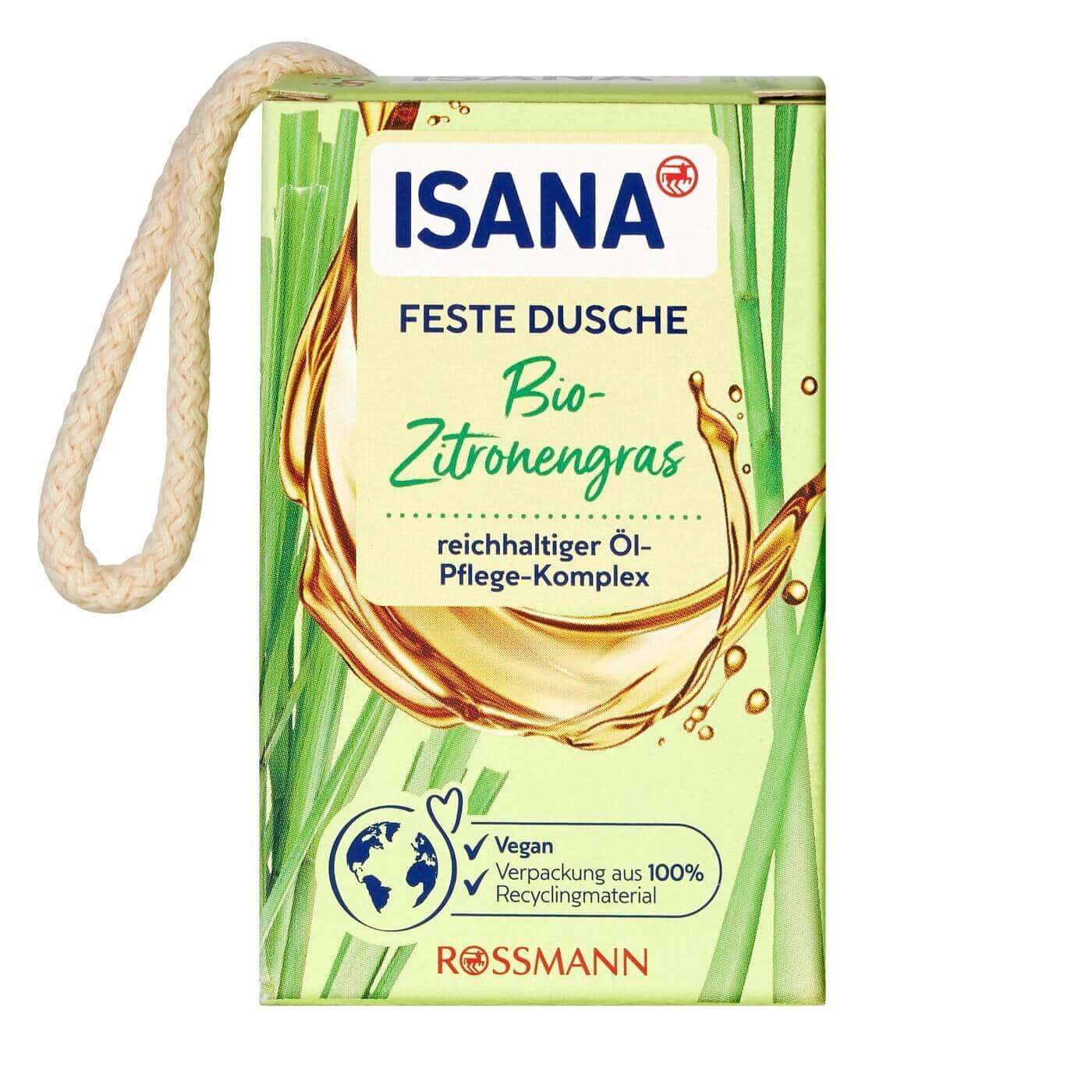 Isana جل استحمام صلب من إيزانا برائحة عشبة الليمون 100 غرام